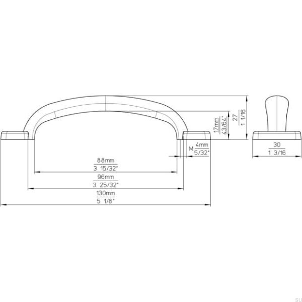 Uchwyt meblowy 1534-130-ZN29 - obrazek 4