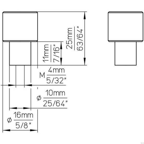 Gałka meblowa 2464-16PB12 - obrazek 5