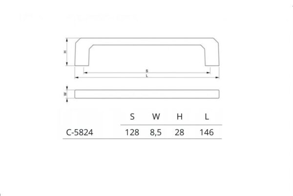 Uchwyt meblowy C-5824-G2 - obrazek 5