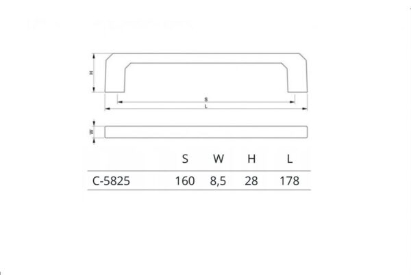 Uchwyt meblowy C-5825-G6 - obrazek 4