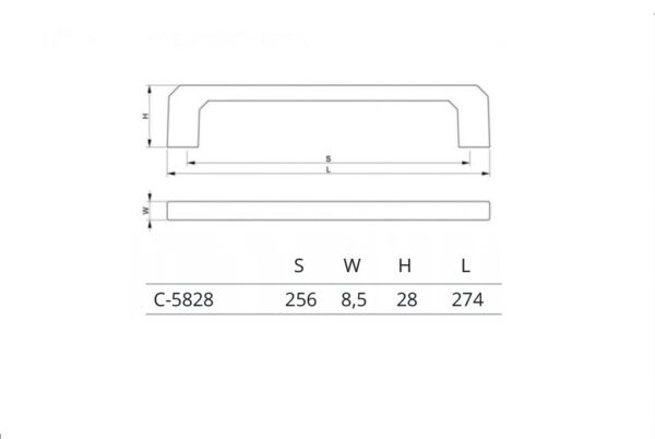 Uchwyt meblowy C-5828-G3 - obrazek 3