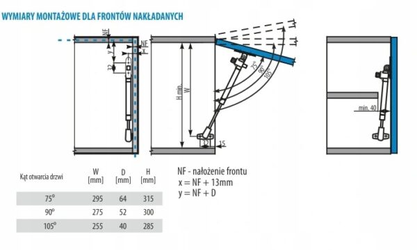 Podnośnik gazowy 80N FPG-007-80-D - obrazek 2