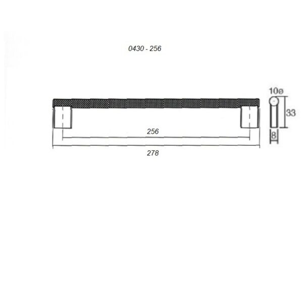 Uchwyt meblowy GRAF 0430-256 czarny - obrazek 4