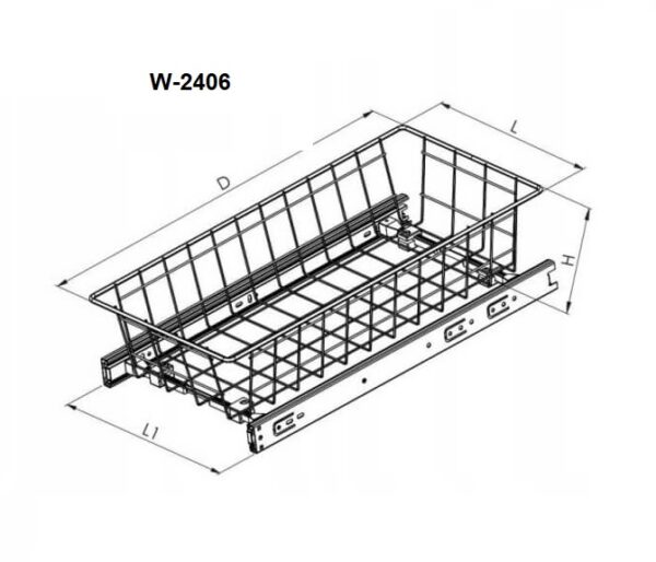 Szuflada W-2406-600B P1 - obrazek 3
