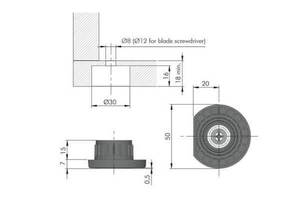Stopka INTEGRATO Z 30108010EA - obrazek 3