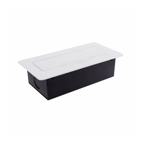 Gniazdo meblowe KOMBI BOX 2G+2USB białe - obrazek 3