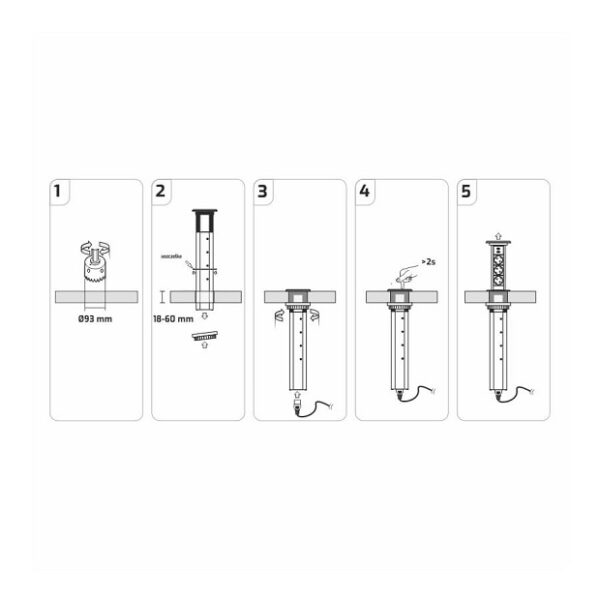 Gniazdo pionowe USB LIFTBOX-A-ALU-3DE-U-01 - obrazek 8