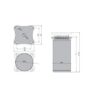 Nóżka meblowa NA27/651/15 aluminium - obrazek 2