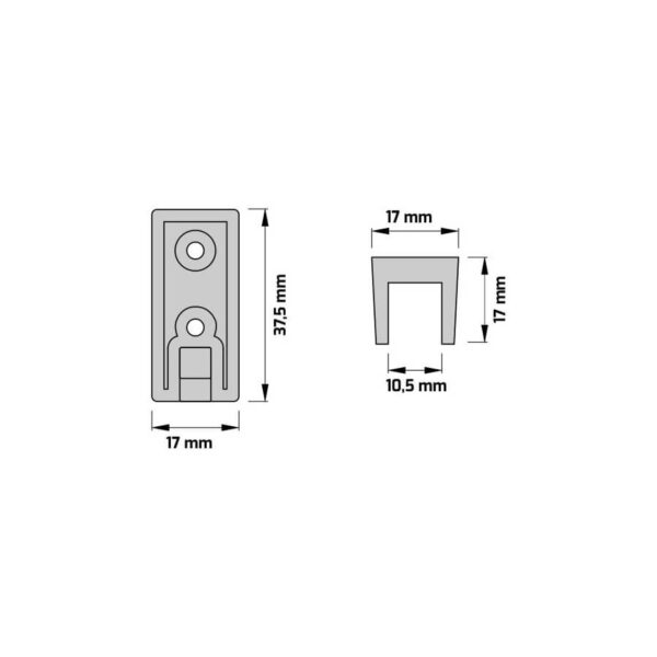 Profil aluminiowy RELING SLIM do taśm LED PROF-REL-S-CZ-OP-3M - obrazek 4