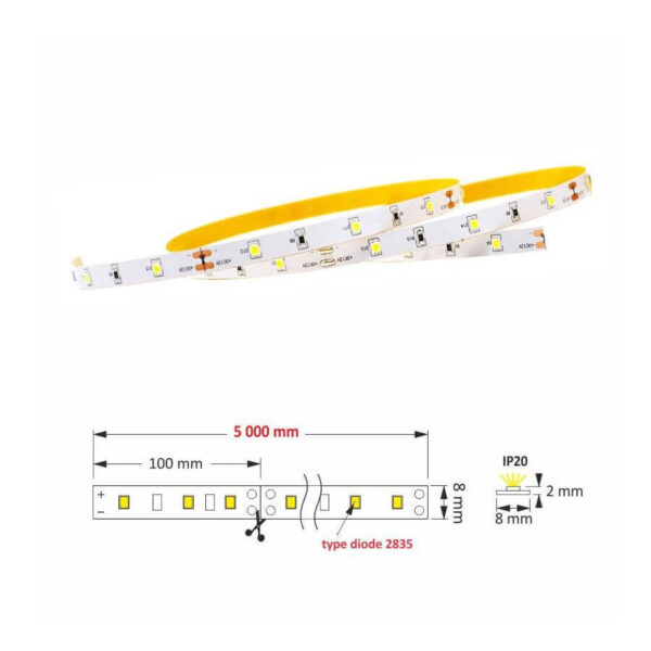 Taśma LED R-2835-150-20-30K-03 - obrazek 4