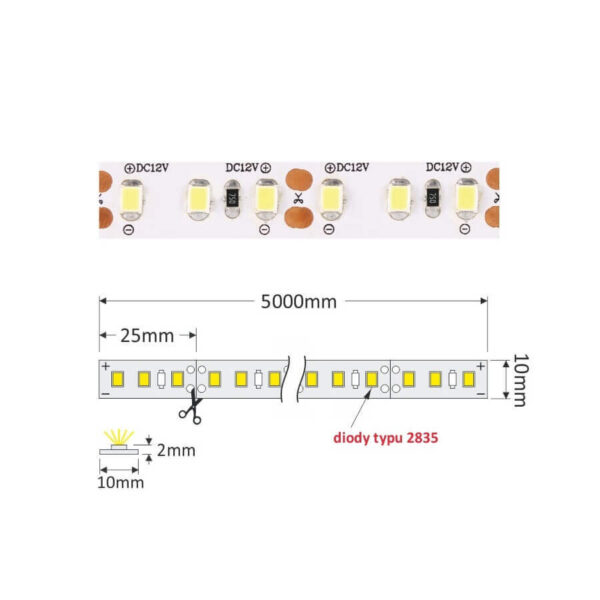 Taśma LED R-2835-600-20-30K-02 - obrazek 5