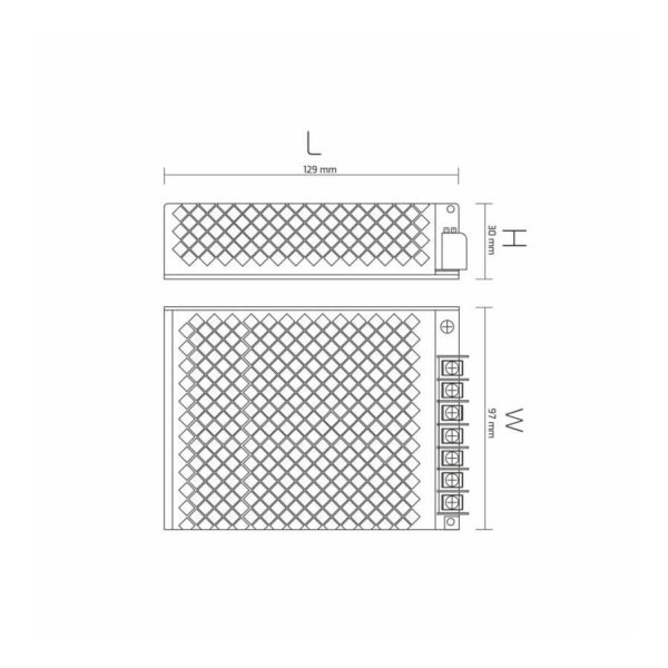 Zasilacz LED modułowy wentylowany TRA-M-100W-T-02 - obrazek 2