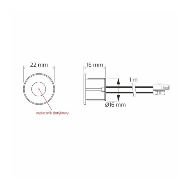 Wyłącznik dotykowy LED WYL-SENS-36W-BI-02 - obrazek 4