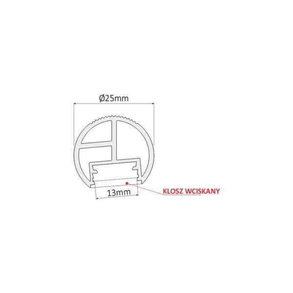 Profil aluminiowy RELING do LED PROF-REL-OP-2W - obrazek 4