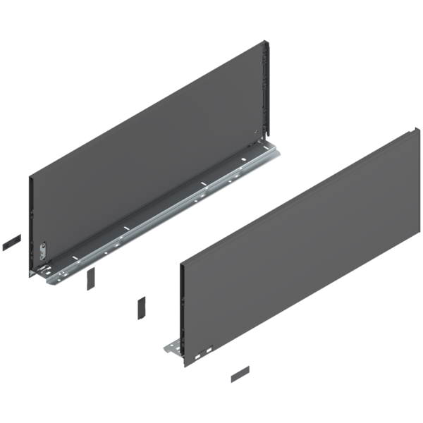Bok szuflady LEGRABOX, wysokość F, 770F6502S antracyt