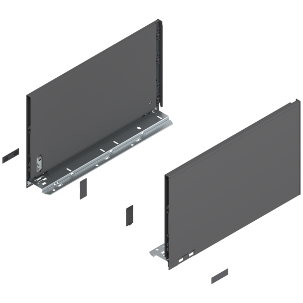 Bok szuflady LEGRABOX, wysokość F, 770F4002S antracyt