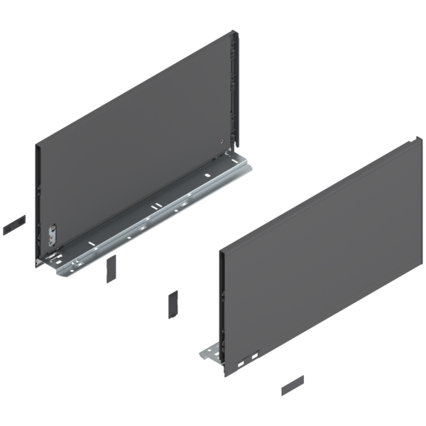Bok szuflady LEGRABOX, wysokość F, 770F4502S antracyt