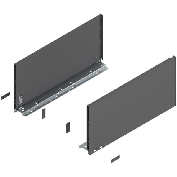 Bok szuflady LEGRABOX, wysokość F, 770F5002S antracyt