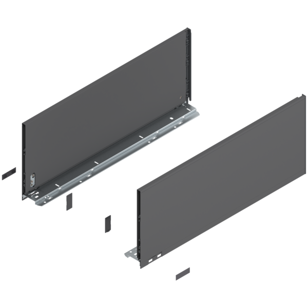 Bok szuflady LEGRABOX, wysokość F, 770F6002S antracyt