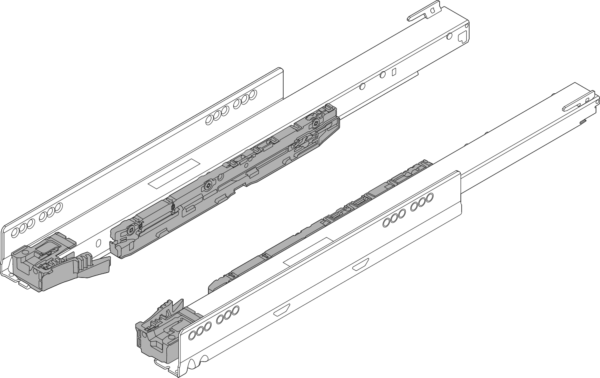 Prowadnica korpusu LEGRABOX z BLUMOTION S, 753.6501S - obrazek 2