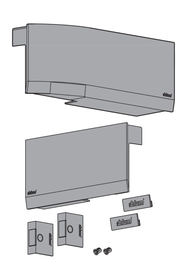 AVENTOS HK top front uchylny, 23K8000 biały - obrazek 2