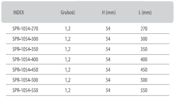 Szuflada METALBOX SPR-1054-500 szara - obrazek 2
