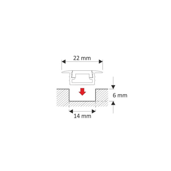 Profil aluminiowy PROF-INLINEM-XL-OP-3M AL - obrazek 4