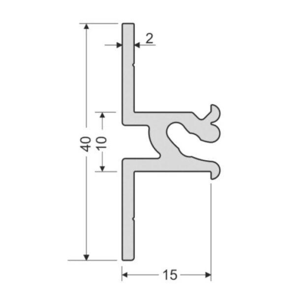Profil do glazury B - 10 mm 3,5 m - obrazek 3