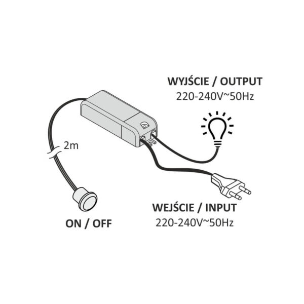 Wyłącznik zbliżeniowy bezdotykowy WYL-IR-K2-500W - obrazek 3