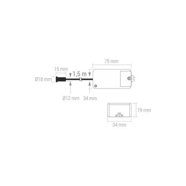 Wyłącznik zbliżeniowy bezdotykowy WYL-IR-K2-500W - obrazek 4