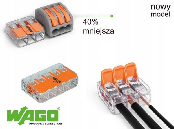 Złączka COMPACT WAGO 221-412 - obrazek 2