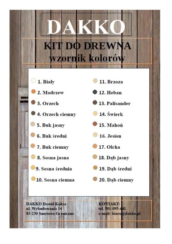 Kit do drewna BRZOZA 250g - obrazek 2